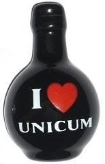 Unicumos üveg hűtőmágnes